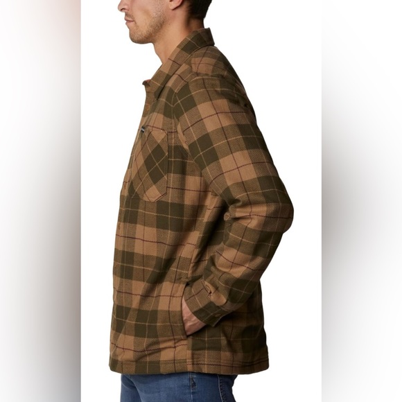 NWT Columbia Men's Cornell Woods Fleece Lined Shirt Jacket Size Large - Picture 5 of 8